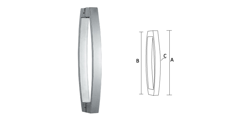 Glass Door handle,Stainless Steel/Shower handle